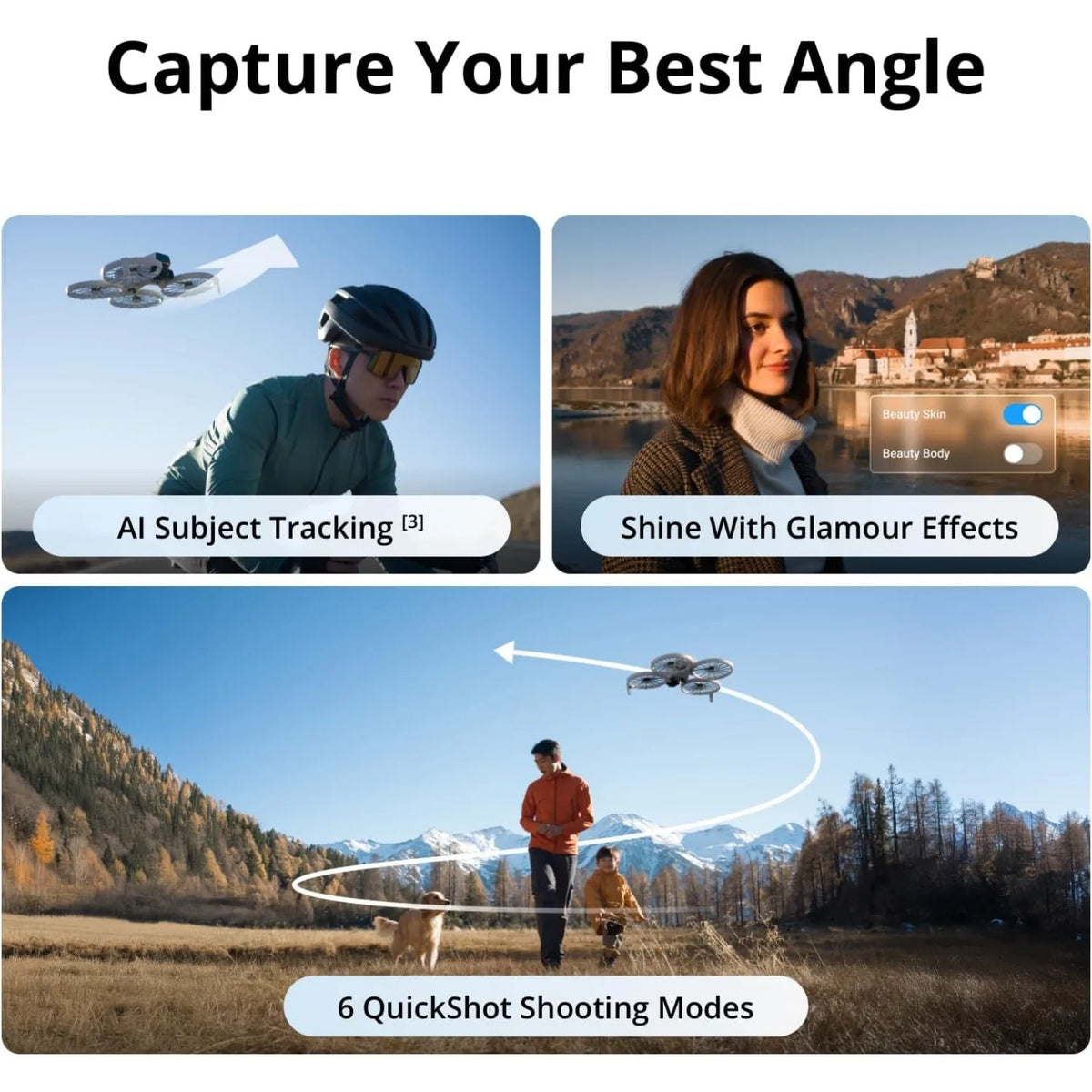 DJI Flip Drone with RC 2 Screen Controller, 4K UHD Camera, 3-Axis Gimbal, Under 249g, 31-Min Flight