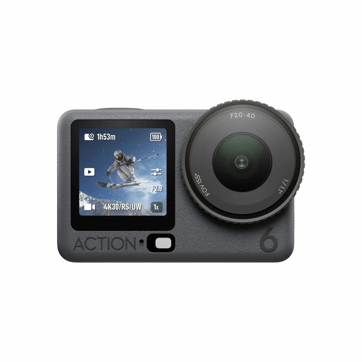 DJI Osmo Action 6 Standard Combo, 8K Waterproof Action Camera with 1/1.1" Square Sensor, Cold-Resistant, 4hrs Battery, 50GB Storage, Vlogging Camera