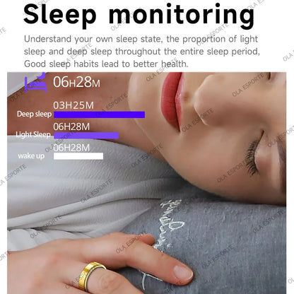 2026 Smart Ring Bluetooth Heart Rate Blood Oxygen Sleep Monitor 5ATM Waterproof Health Ring Fitness Tracker Ring Men Women For Android IOS Gift