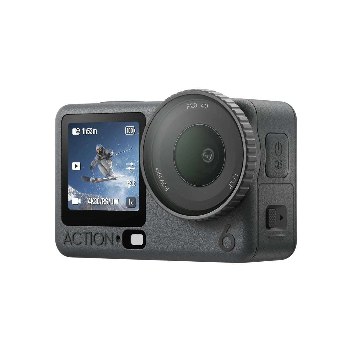 DJI Osmo Action 6 Standard Combo, 8K Waterproof Action Camera with 1/1.1" Square Sensor, Cold-Resistant, 4hrs Battery, 50GB Storage, Vlogging Camera
