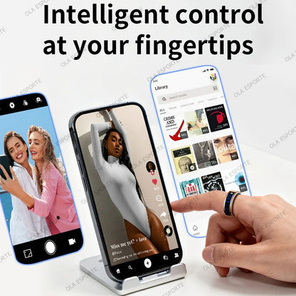 2026 Muslims Smart Ring LED Display Screen, Zikr Tasbih Counter Ring, Incoming Call Reminder, Health Monitoring Ring, IP68 Waterproof, Fitness Tracker Ring for Men Women USA Fast Shipping