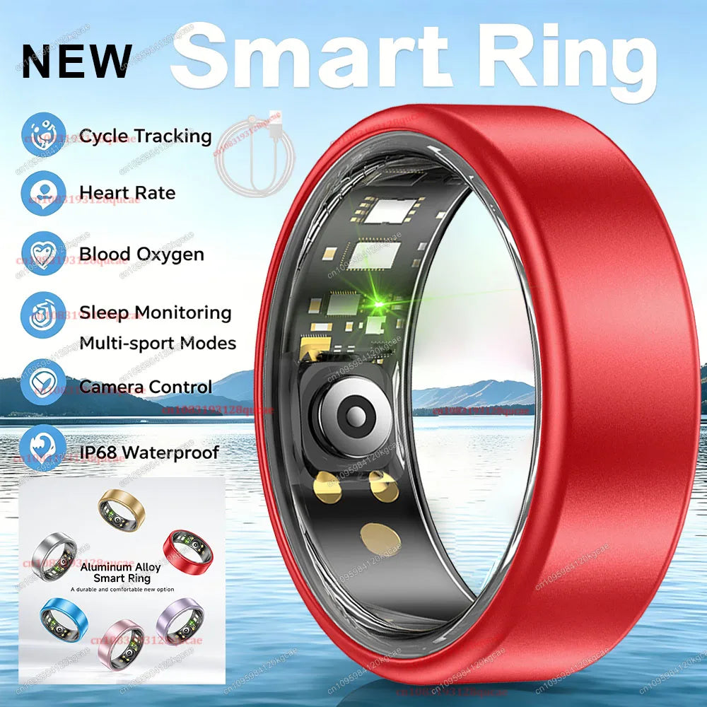 2026 Upgraded Smart Ring - Real-Time Health Tracker Ring, Heart Rate, Blood Pressure, Blood Oxygen, Steps, Exercise and Fitness, Sleep, Multiple Scenarios, Activity Tracker Rings,  Ideal Thanksgiving/Valentine'S Day/Christmas