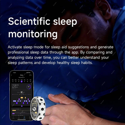2026 Smart Ring Incoming Call Vibration Alert Gesture Swipe Video Messages Reminder Heart Rate Blood Oxygen Menstrual Cycle Health Monitor Smartring Men Women