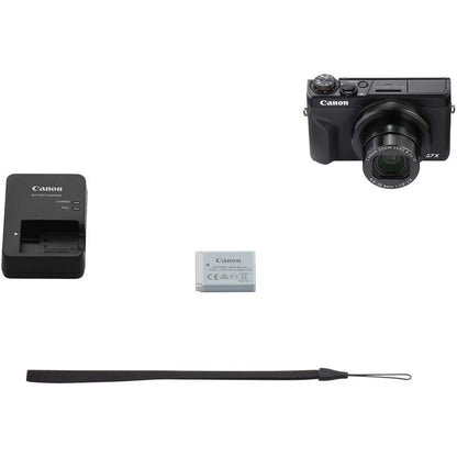 Canon PowerShot G7 X Mark III Digital Camera, 20.1MP 1-inch Sensor, 4K Video, 24-100mm f/1.8-2.8 Lens, Flip Touchscreen, Wi-Fi & Bluetooth, Black
