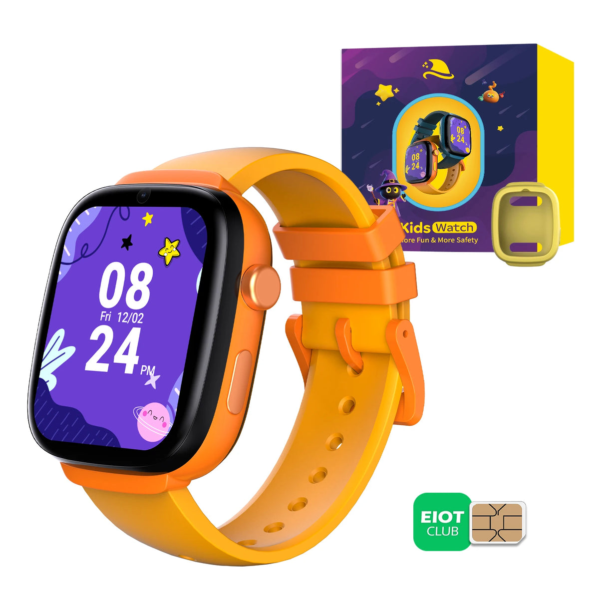 4G Kids GPS Smartwatch with SIM Card, Video Call, Two Way Call, SOS, Parental Controls, IP68 Waterproof Best Gift for Child