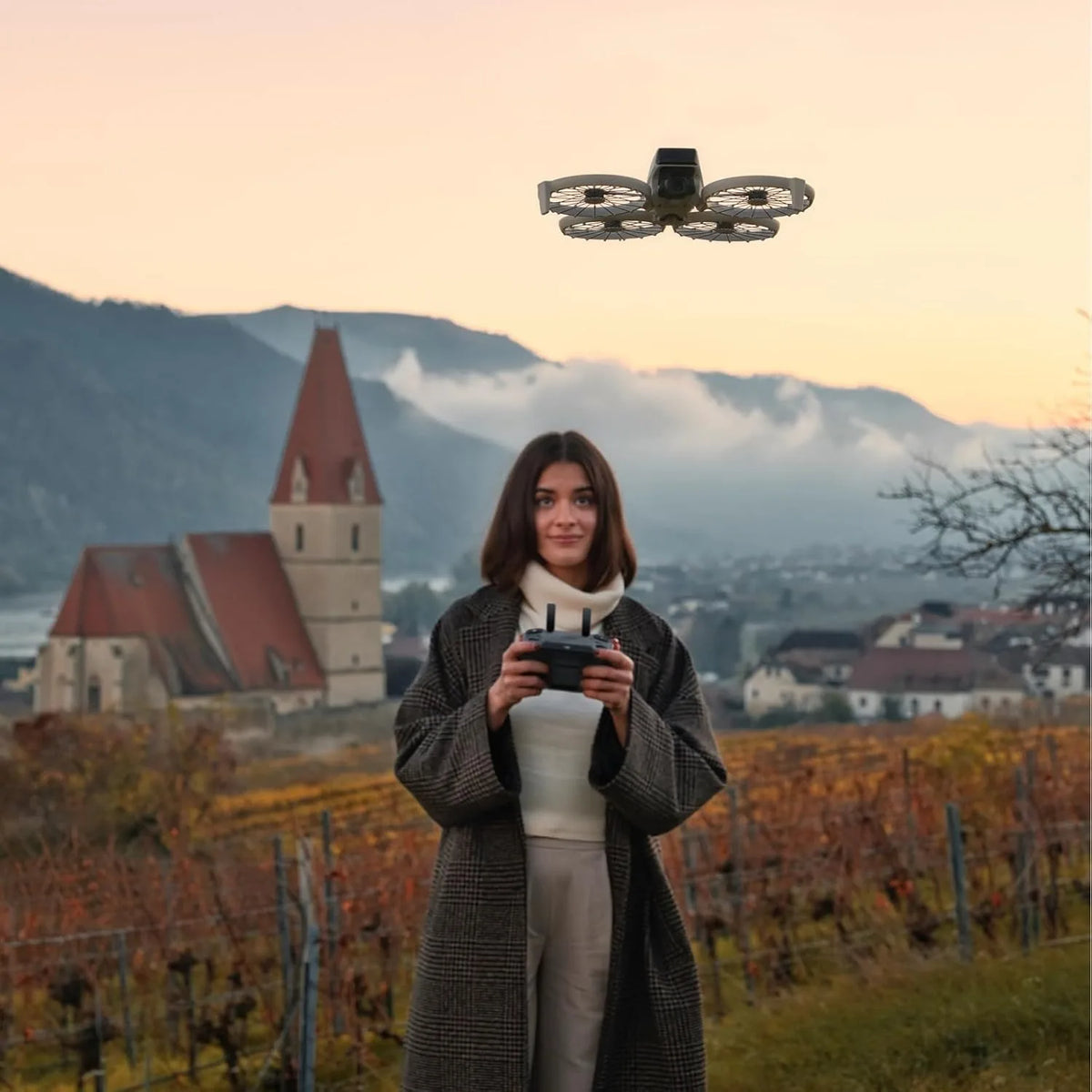 DJI Flip Drone with RC 2 Screen Controller, 4K UHD Camera, 3-Axis Gimbal, Under 249g, 31-Min Flight