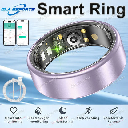 2026 Smart Ring  24‑7 Health Tracking Heart Rate Blood Oxygen Sleep Monitor IP68 Waterproof Smart Rings Men Women Fitness Step-Counting Ring Gift Ring