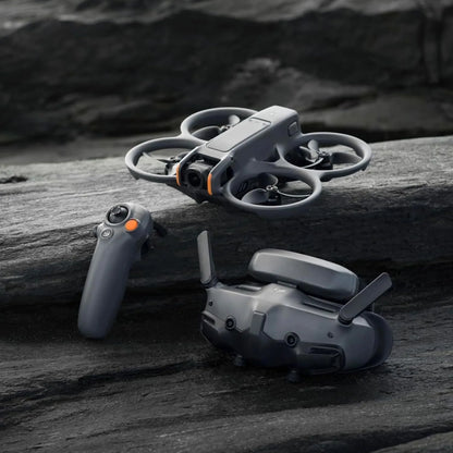 DJI Avata 2 Fly More Combo (1 Battery), FPV Drones with Camera for Adults 4K, Immersive Experience, Built-in Propeller Guard, Easy Flip/Roll, FAA Remote ID Compliant, POV Content Drone, Black