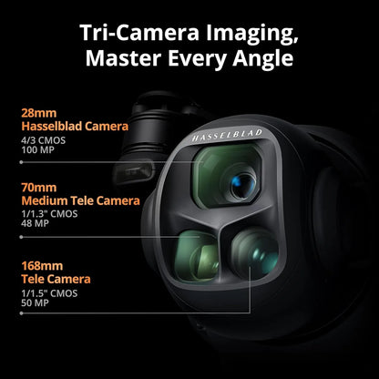 DJI Mavic 4 Pro Fly More Combo( RC 2), Flagship Tri-Camera Drone with 100MP 4/3 CMOS Hasselblad Camera, for Professionals, 30km/18.6mi Video Transmission, 51-Min Max Flight Time