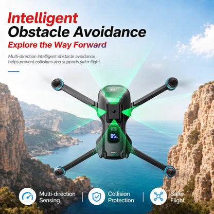 ZNLYRION GPS Drone S159 Brushless  with 8K Camera  5G FPV Optical Flow Hover and 20Mins Flight Time