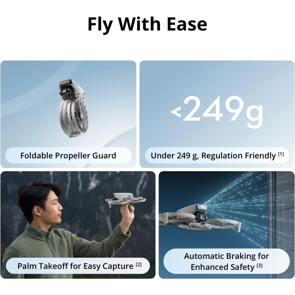 DJI Flip Drone with RC 2 Screen Controller, 4K UHD Camera, 3-Axis Gimbal, Under 249g, 31-Min Flight