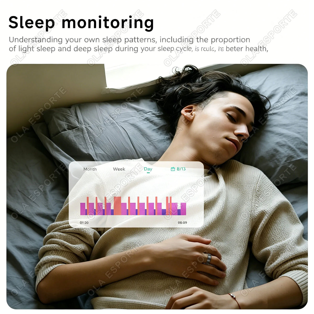 2026 New Smart Ring Men Women, Heart Rate Blood Oxygen and Sleep Monitor Smartring IP68 & 5ATM Waterproof, Multi-sport Mode Ring