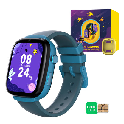 4G Kids GPS Smartwatch with SIM Card, Video Call, Two Way Call, SOS, Parental Controls, IP68 Waterproof Best Gift for Child