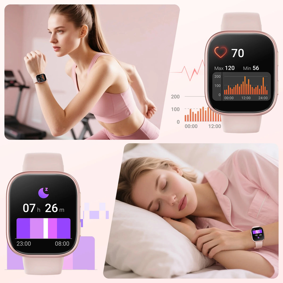 2026 Smart Watch Men 1.83" HD Screen Bluetooth Call 100+ Sports Modes Heart Rate Monitor Waterproof Fitness Tracker Smartwatch For Android iOS