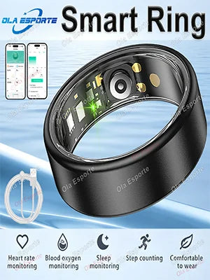 2026 smart ring control photos long battery life outdoor smartring sports modes sleep/heath monitor 5ATM waterproof  heart rate for men women
