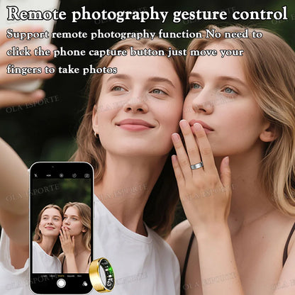 2026 Upgraded Smart Ring - Real-Time Health Monitoring, Steps, Distance, Exercise and Fitness, Sleep, Charging Case,Technological Fashion, Multiple Scenarios, Ideal Thanksgiving/Valentine'S Day/Christmas/New Year Gifts