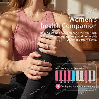 2026 smart ring control photos long battery life outdoor smartring sports modes sleep/heath monitor 5ATM waterproof  heart rate for men women