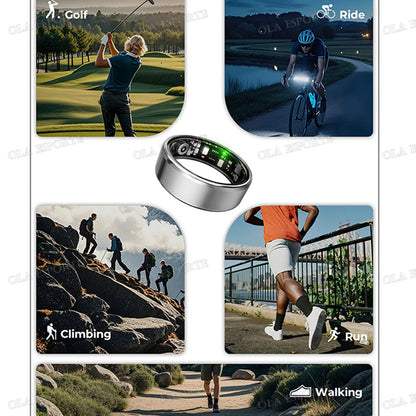 2026 Upgraded Smart Ring - Real-Time Health Monitoring, Steps, Distance, Exercise and Fitness, Sleep, Charging Case,Technological Fashion, Multiple Scenarios, Ideal Thanksgiving/Valentine'S Day/Christmas/New Year Gifts