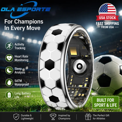 （USA Free Shipping）2026 New Smart Ring for Men Women Couple Football Ring for Gift HR Blood OXygen Blood Preasure Healthy Monitor Rings