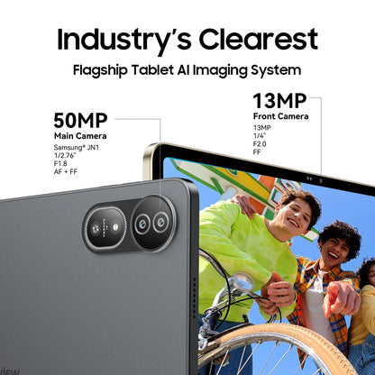 Blackview MEGA 12 Tablet Android 16 5G 12.2" 2.4K 120Hz Display Dimensity 7200 CPU IP69K Waterproof 50MP Cameras 10000mAh Pad PC