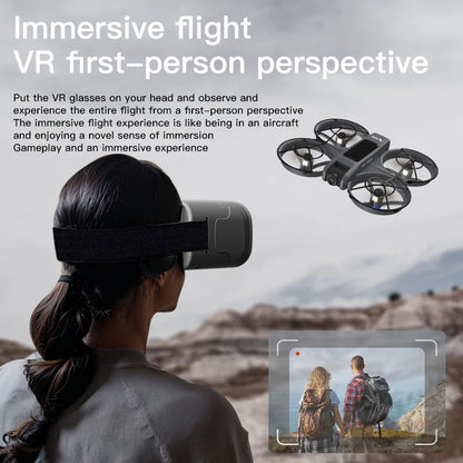 2026 New X226 Rechargeable VR Screen Display Drone, Brushless Motor Optical Flow Hover, Dual Lens Switch