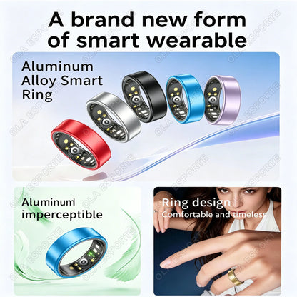 2026 New Smart Ring, Precision Health Sensor, Business Design, Blood Pressure Heart Rate Sleep Monitor, IP68 Waterproof, US Stock Fast Free Shipping