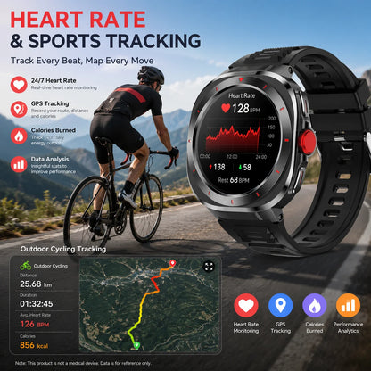 Smart Watch for Men Women Fitness Tracker, Bluetooth Call Smartwatch with Heart Rate & SpO2 Monitor, Sleep Tracker, 100+ Sports Modes, IP68 Waterproof, Long Battery Life Activity Tracker