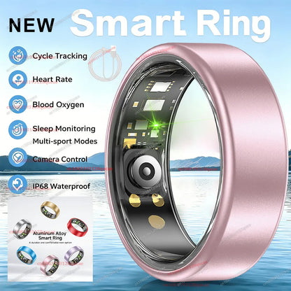 2026 Upgraded Smart Ring - Real-Time Health Tracker Ring, Heart Rate, Blood Pressure, Blood Oxygen, Steps, Exercise and Fitness, Sleep, Multiple Scenarios, Activity Tracker Rings,  Ideal Thanksgiving/Valentine'S Day/Christmas