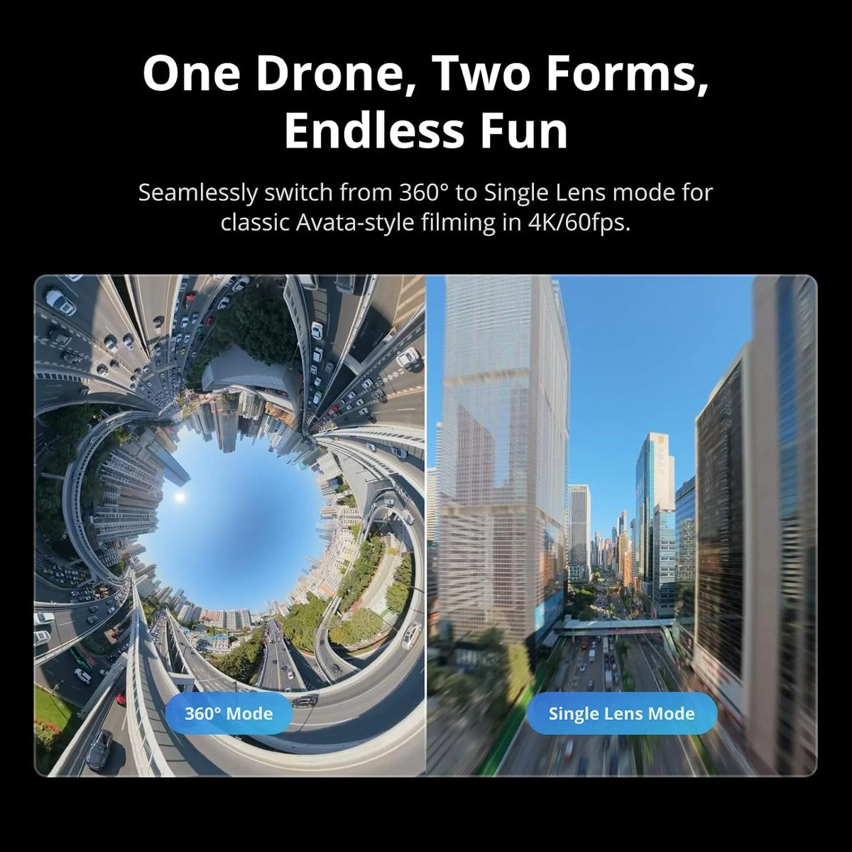 DJI Avata 360 Drones with a Camera & RC 2 Motion Controller - Drone 4K Professional Imaging, 60fps 155° Ultra-Wide-Angle Camera, O4+ FHD Video Transmission, RockSteady 3.0 Stabilization for Aerial Filming