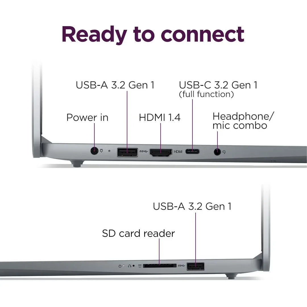 Lenovo IdeaPad Slim 3i 15.6" Full HD Laptop, Intel N100, 4GB RAM, 128GB SSD, Windows 11 Home , Arctic Grey