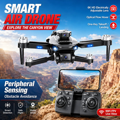 ZNLYRION Brushless Drone F196  4K Dual Camera 360° Obstacle Avoidance Optical Flow Positioning 20Mins Flight Time WIFI FPV RC Quadcopter