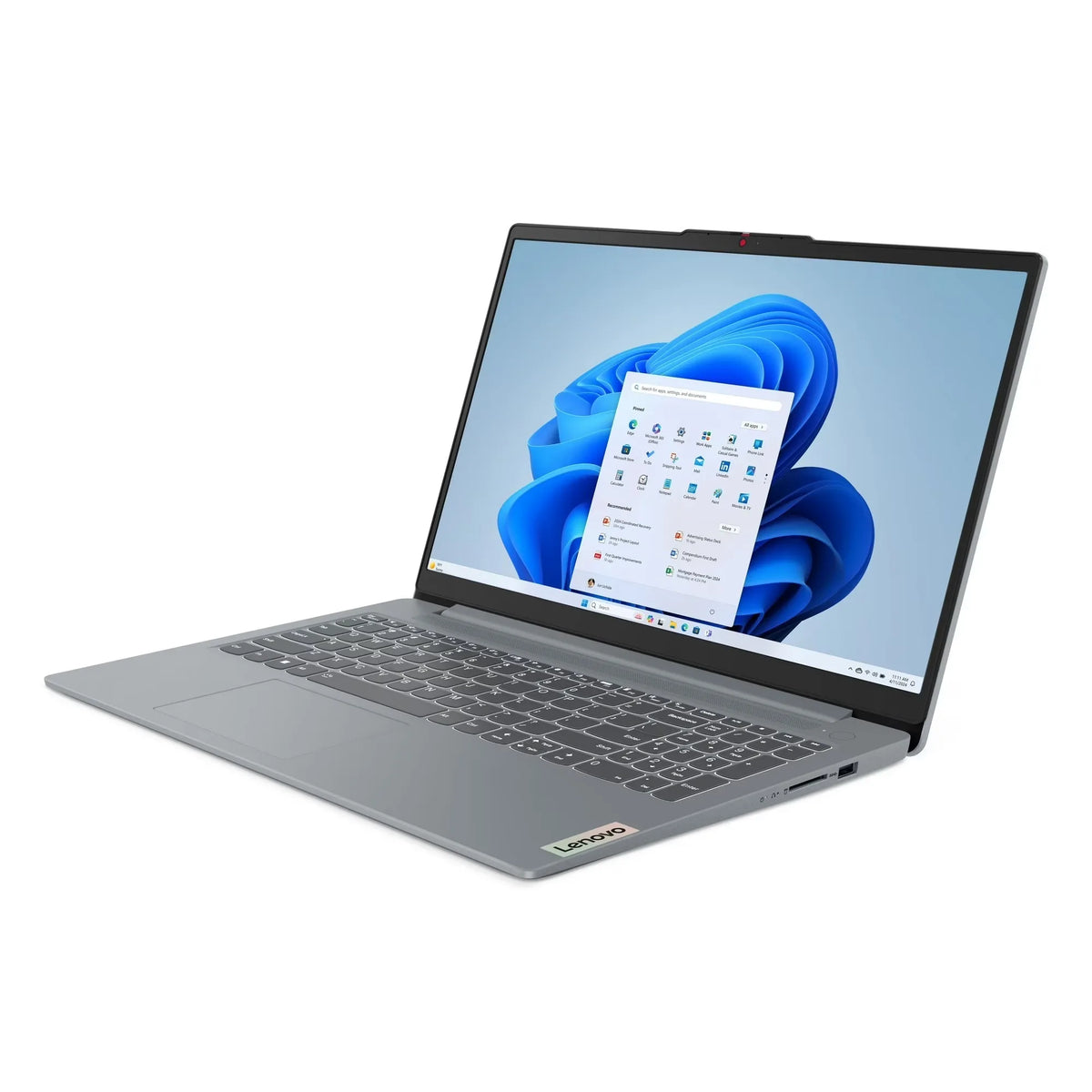 Lenovo IdeaPad Slim 3i 15.6" Full HD Laptop, Intel N100, 4GB RAM, 128GB SSD, Windows 11 Home , Arctic Grey