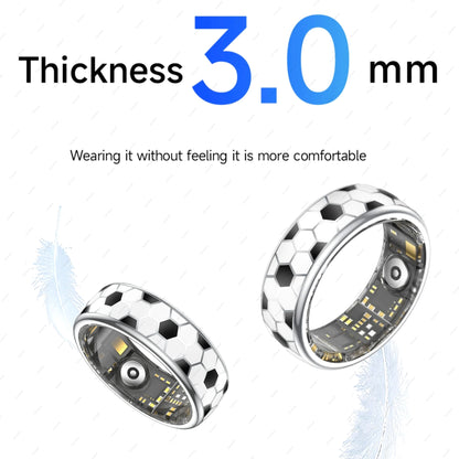 Smart Ring with Charging Case, Fitness Tracker Multi-Sport Mode,Imcoming Call Vibration Reminder, Health Monitor, IP68 Waterproof Smartring for Men Women
