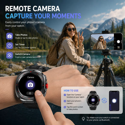Smart Watch for Men Women Fitness Tracker, Bluetooth Call Smartwatch with Heart Rate & SpO2 Monitor, Sleep Tracker, 100+ Sports Modes, IP68 Waterproof, Long Battery Life Activity Tracker