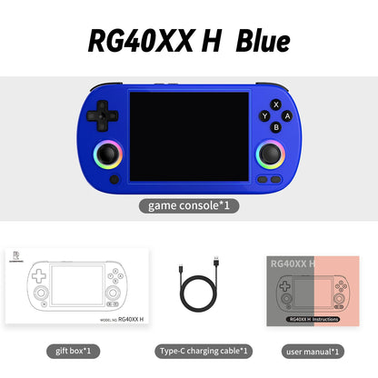 Anbernic RG40XX H Handheld Game Console 4.0'' IPS 640*480 Screen Linux 64G-bit 3200mAh RGB Joystick RG40XXH Portable Retro Gaming Console Supports 5G WiFi Streaming HDMI TV Output
