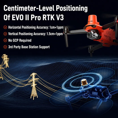 Autel Robotics EVO II Pro RTK V3 Drone Include 3 Batteries ,4 Pair Propellers