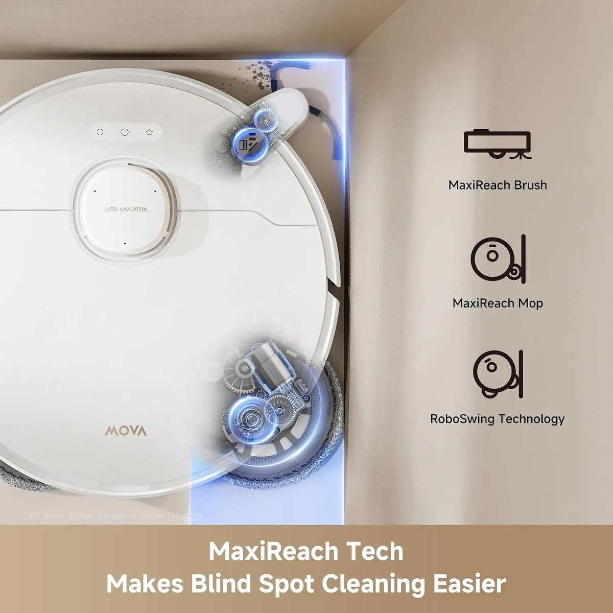 2026 Upgraded Robot Vacuum and Mop, 2-in-1 Vacuuming and Mopping Combo with 26000Pa High Suction Power for Powerful Floor Cleaning