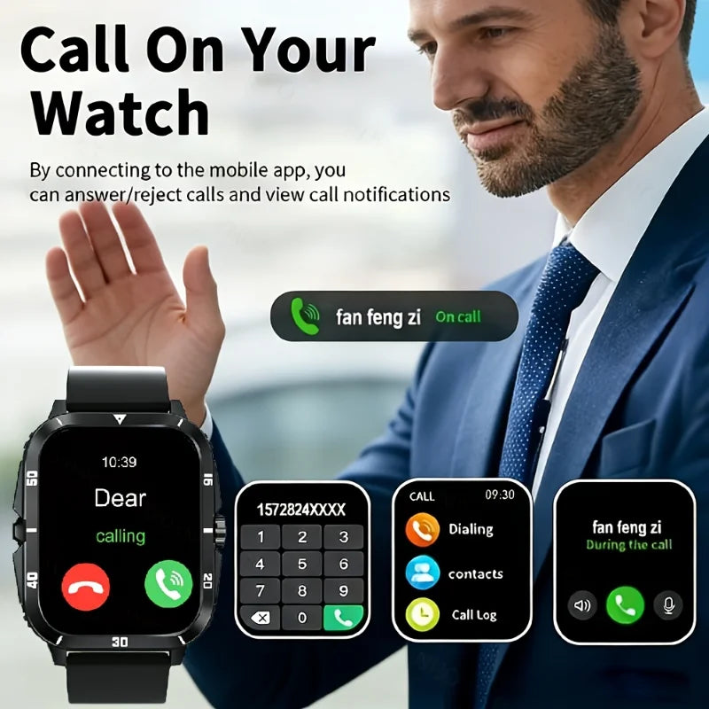 2026 Latest Smartwatch , Unisex,Wireless Calling, Message Sending, Multiple Sports Modes, Fitness Tracking, Suitable for  Android & IPhone ,Christmas/New Year/Birthday Watch Gifts