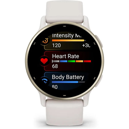 Health and Fitness GPS Smartwatch with AMOLED Display and Up to 11 Days Battery Life