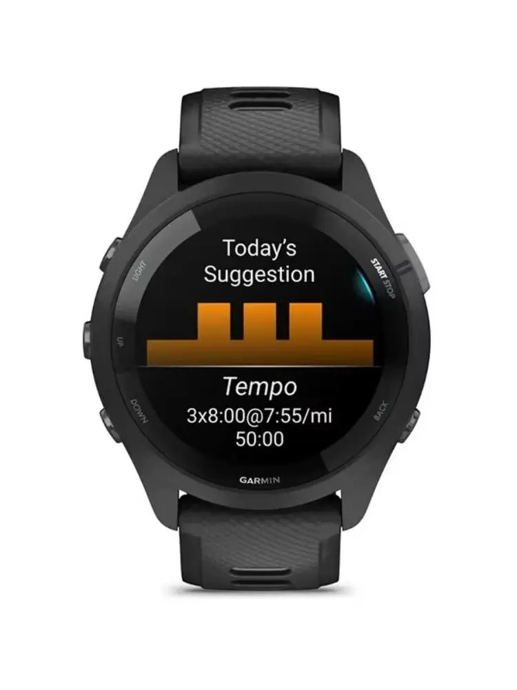 Garmin Forerunner 265 Sports Smartwatch with GPS, 1.3-Inch AMOLED Display, 14-Day Battery, Touchscreen, Training Plans
