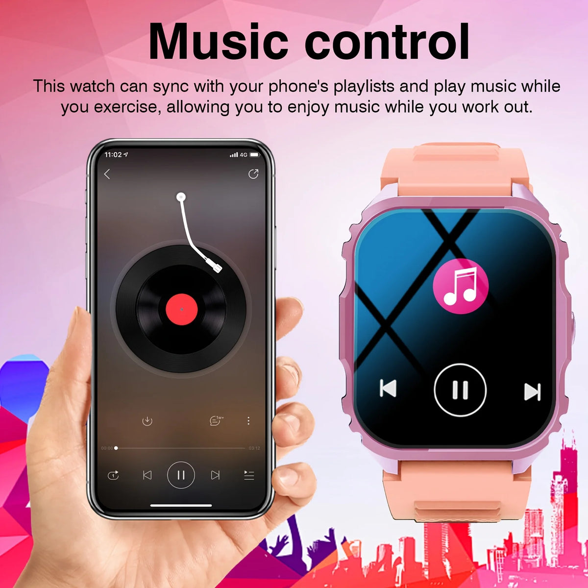 Stylish and Cool Smartwatch with Wireless Calling/dialing Function, Featuring Multiple Sports Modes, Weather Forecast, Music Control, Find Phone, Alarm Reminders, Do Not Disturb Mode, and More. The Top Choice for Birthday Gif