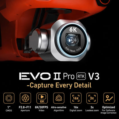 Autel Robotics EVO II Pro RTK V3 Drone Include 3 Batteries ,4 Pair Propellers