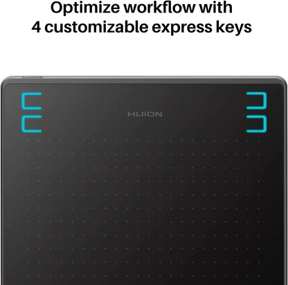 HUION HS64 6x4 Inches Graphic Drawing Tablets Phone Tablet Painting Tools with Battery-Free Stylus for Android Windows and MacOS