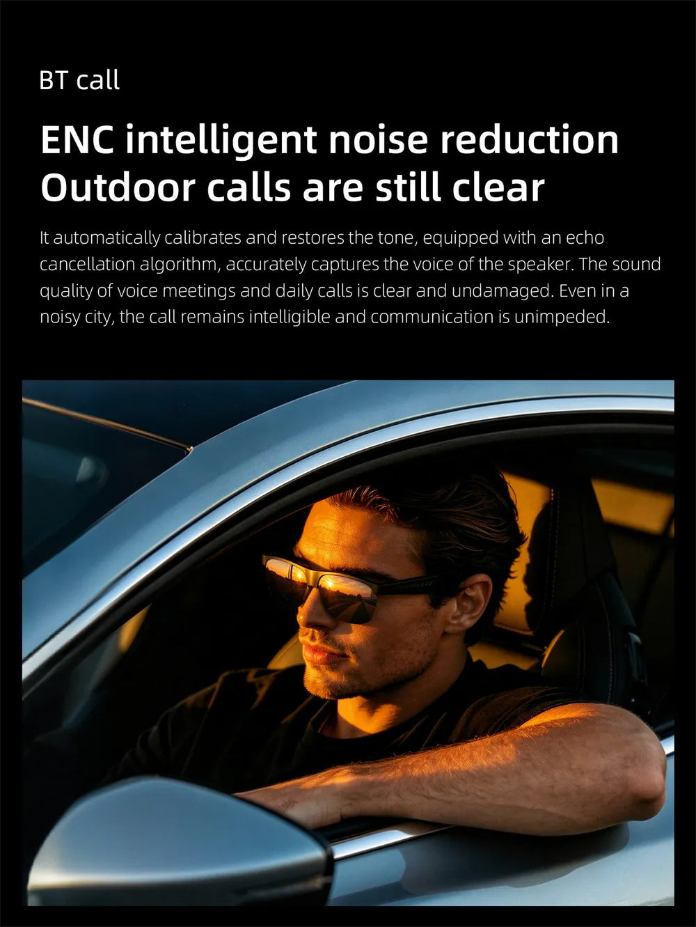 LOKMAT L01 Smart Bluetooth Glasses, Open-Ear Audio Sunglasses with Bluetooth 5.3, Touch Control, Wireless Music & Calls, GPS Navigation Support, Comfortable Fit for Sports, Outdoor Activities & Everyday Use