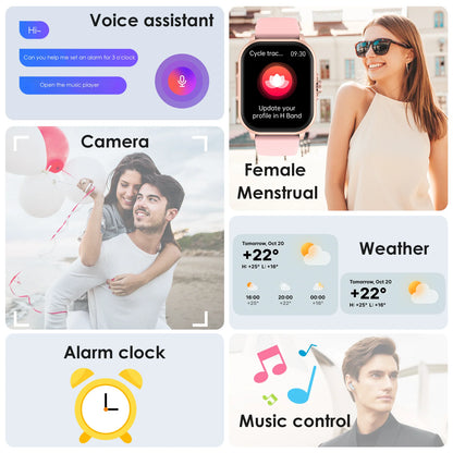 2026 New AI Healthy Diagnose ECG+PPG Smart Watch Blood Lipid Uric Acid Bluetooth Call Blood Pressure Health Smartwatch Women