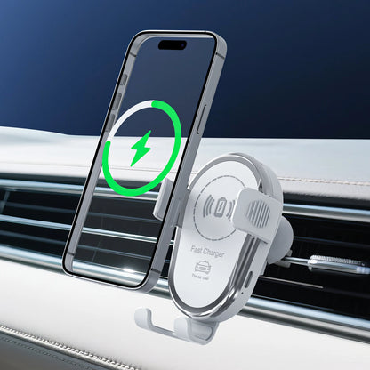 Wireless Car Charger Magnetic Air Vent Fast Charging Phone Holder for iPhone 17 Pro Max 16 15 Samsung Android Phones