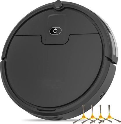 Robot Vacuum for Pet Hair with Tangle-Free Suction, Upgraded Robotic Vacuum Cleaner, 120-Minute Runtime, Self-Charging Vacuum for Home Hard Floors