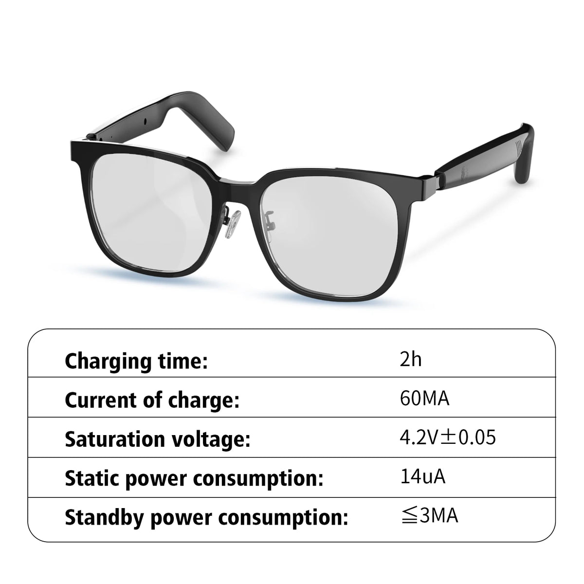 Fashion Tech Smart Glasses,UV Protection & Blue Light Filter, HD Voice Calling,Music Playback ,Suitable for Men and Women,Outdoor/Travel