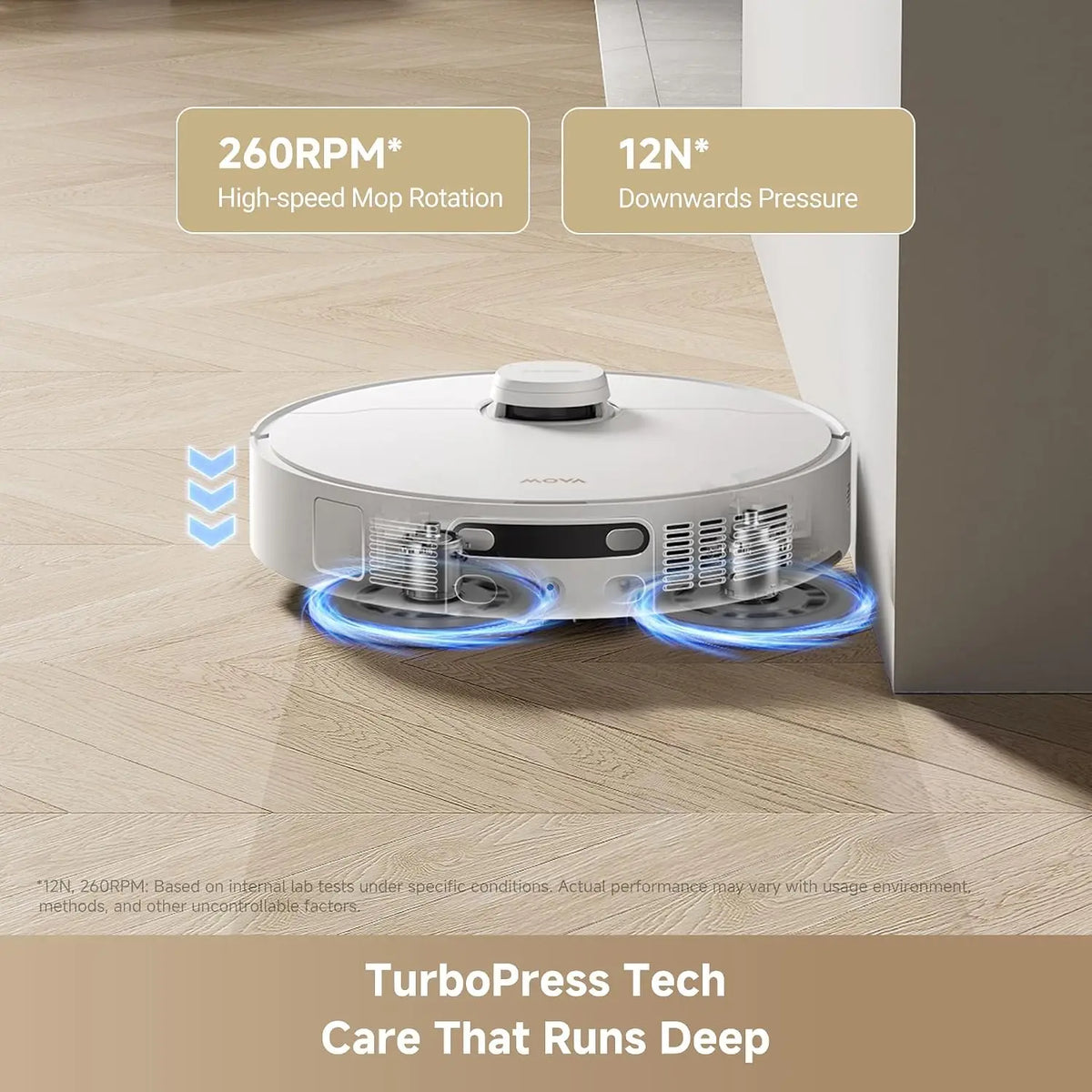 2026 Upgraded Robot Vacuum and Mop, 2-in-1 Vacuuming and Mopping Combo with 26000Pa High Suction Power for Powerful Floor Cleaning