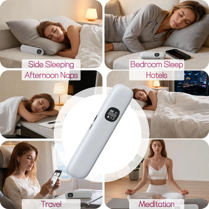 White Sleep Headband Bone Conduction Wireless Bluetooth Speaker Under Pillow HD Sound Side Sleeper Eye Mask